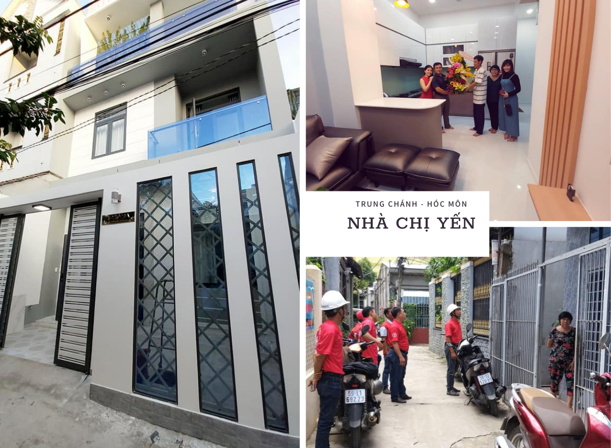 Thi công nhà phố tại trung chánh hóc môn