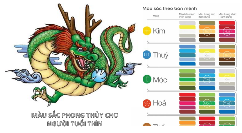 Tuổi Rồng Hợp Màu Gì?