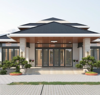 Dịch vụ xây dựng Biệt thự trọn gói - Đổ bê tông mái - Hóc Môn