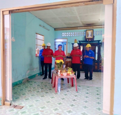 Động thổ công trình nhà anh Tánh - Hóc Môn
